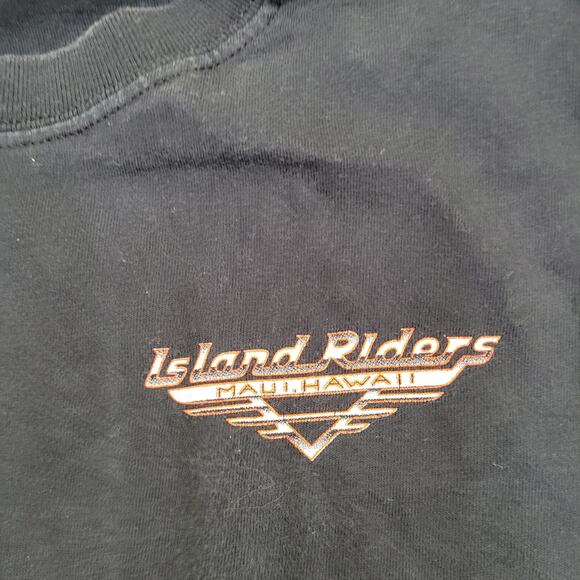 Vintage Y2K Island-Riders Biker Shirt 2XL 25x30 Maui Hawaii - Picture 11 of 16